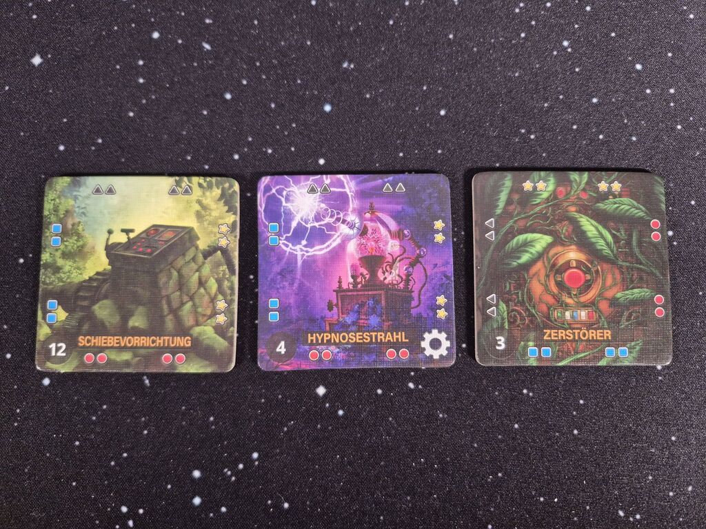 Drei Dschungelfelder.