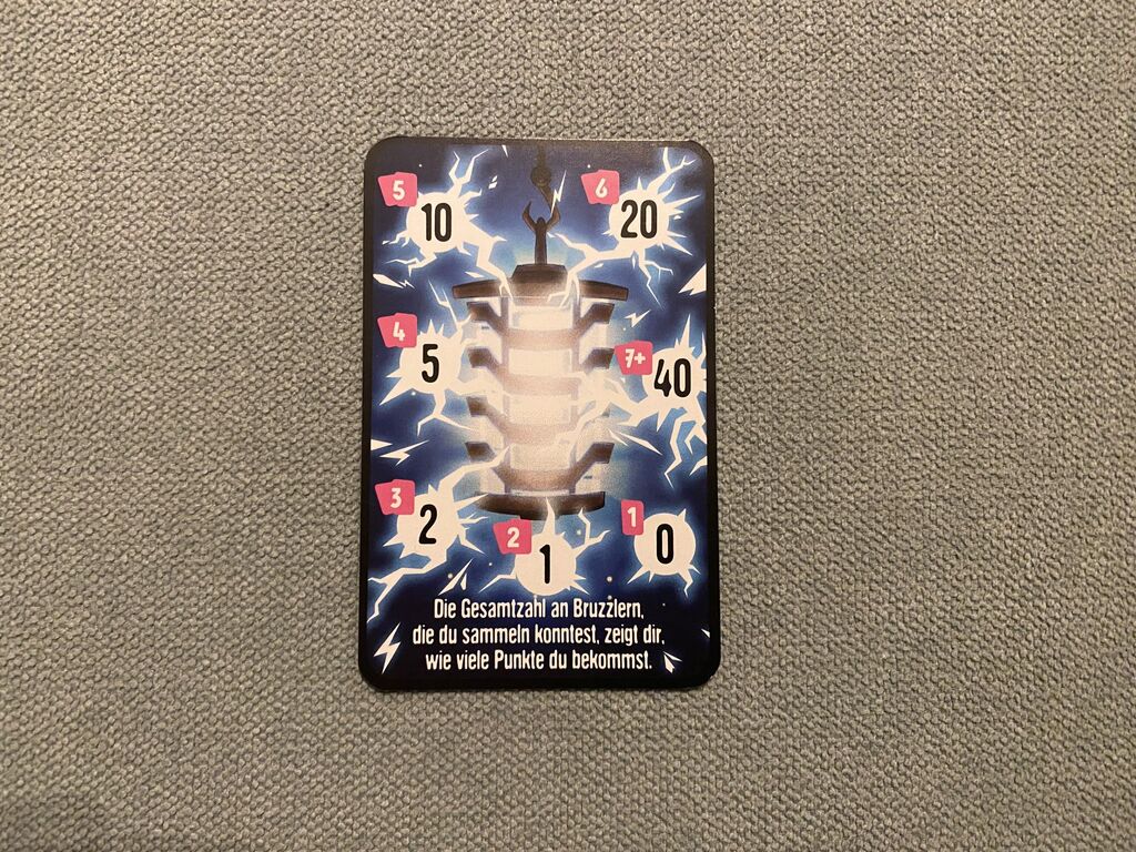 Karte mit elektronischer Mückenfalle, Zahlen und Text.