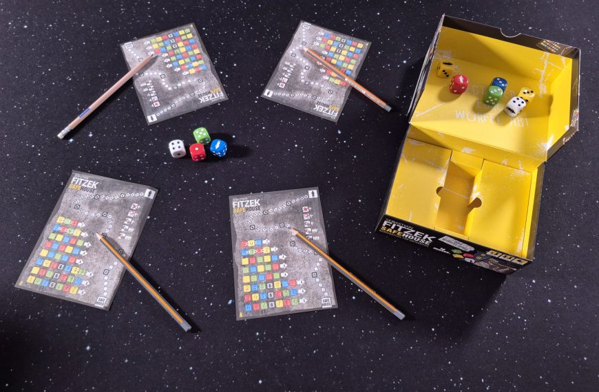 Das Spielmaterial von "Safehouse – das Würfelspiel"