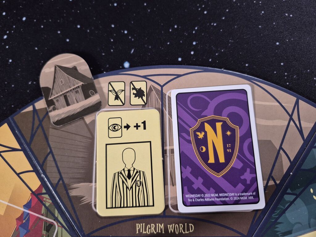 Marker, Karten, Spielplanauschnitt.