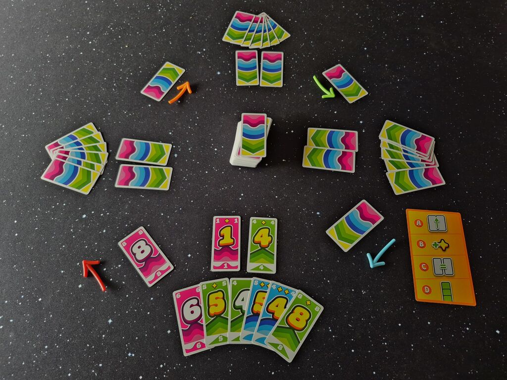 Karten von "2 Win" im Spielverlauf.