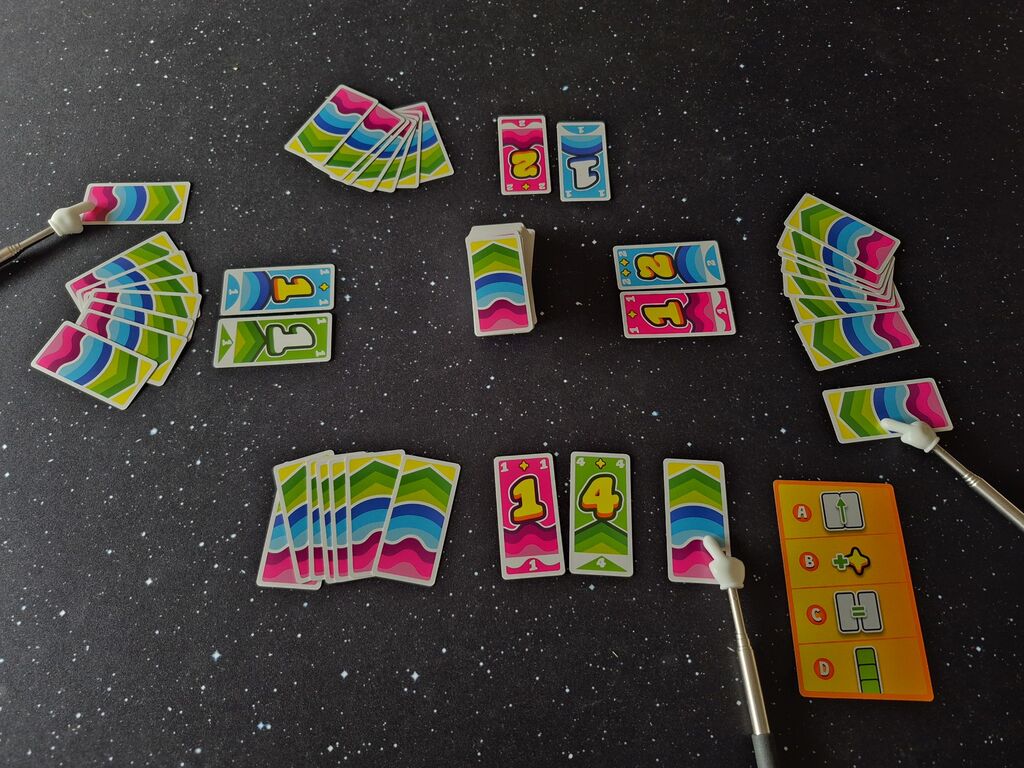 Karten von "2 Win" im Spielverlauf.