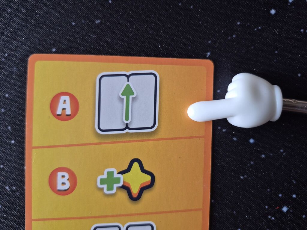 Ein Teil der Wertungskarte.