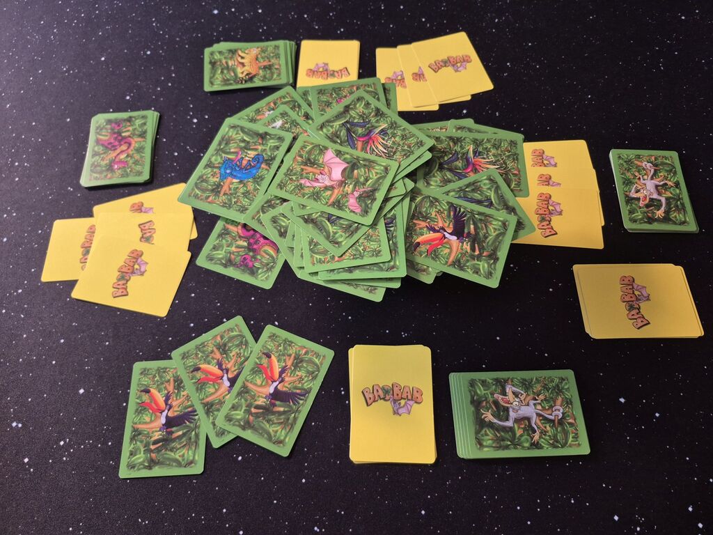 Spielmaterial von "Baobab" im Spielverlauf.