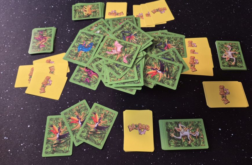 Spielmaterial von "Baobab" im Spielverlauf.