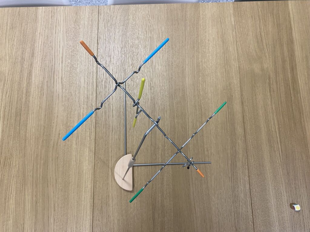Spielmaterial von "Suspend" im Spielverlauf.