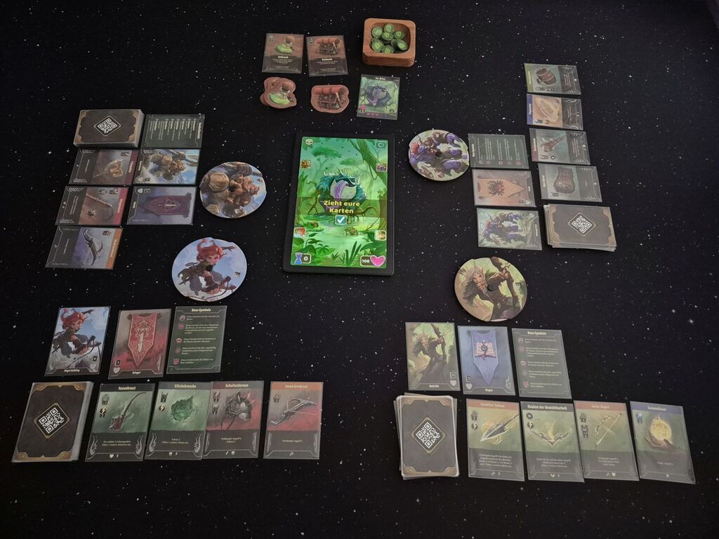 Spielmaterial von "Boss Fighters".