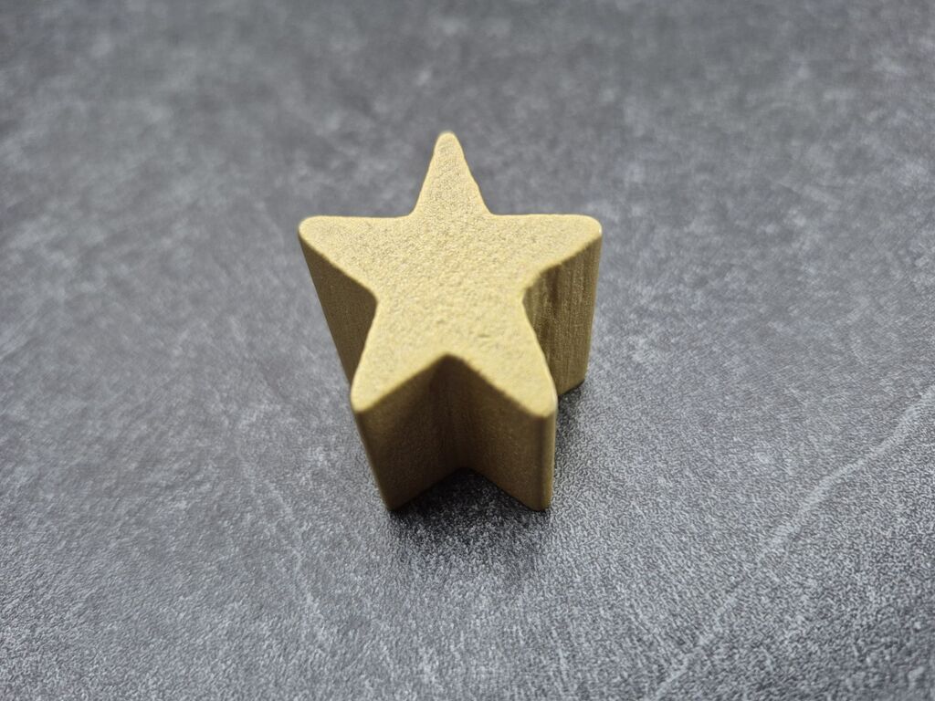Ein goldener Sternmarker.