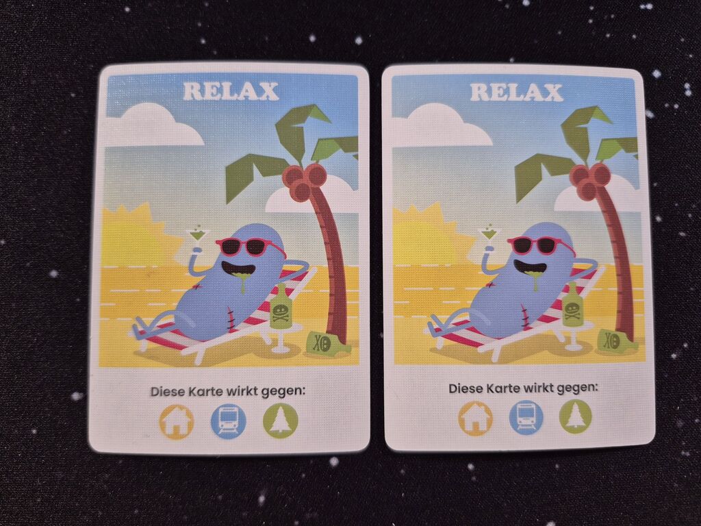 Karte mit Illustration und Symbolen.