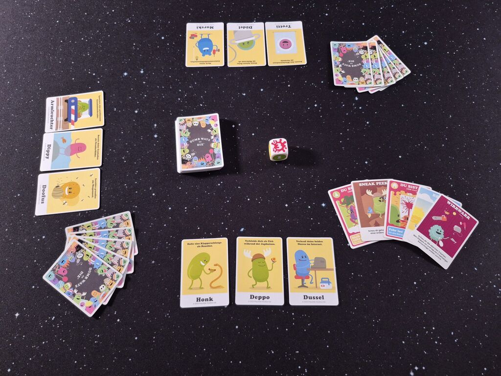 Spielaufbau von "Dumb Ways to Die".