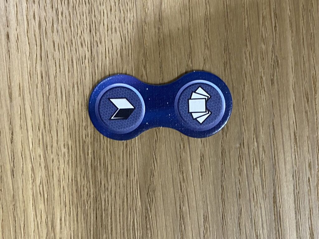 Ein Marker mit zwei Symbolen.