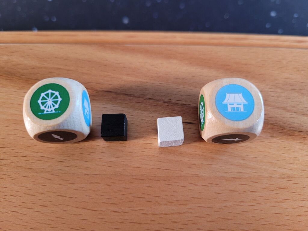 Große und kleine Würfel.