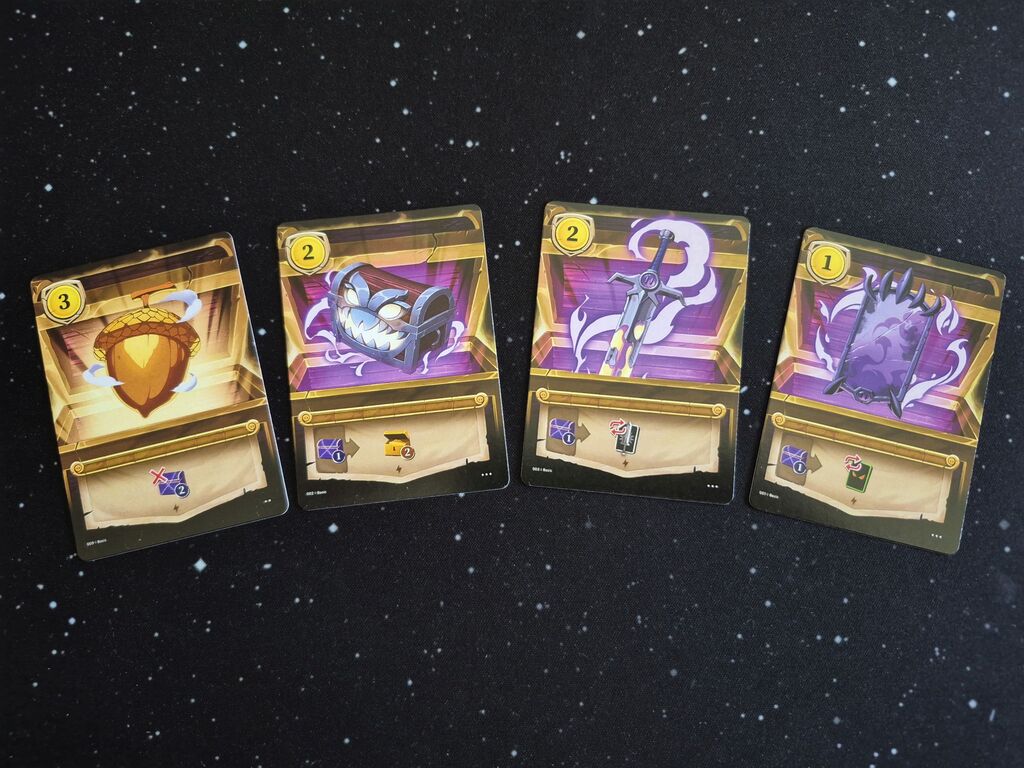 Vier Karten aus "Porcus".