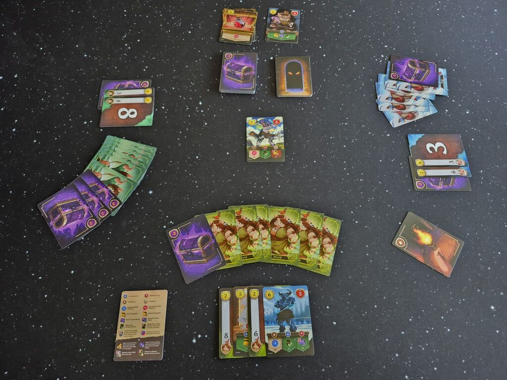 Spielmaterial von "Porcus" im Spielverlauf.