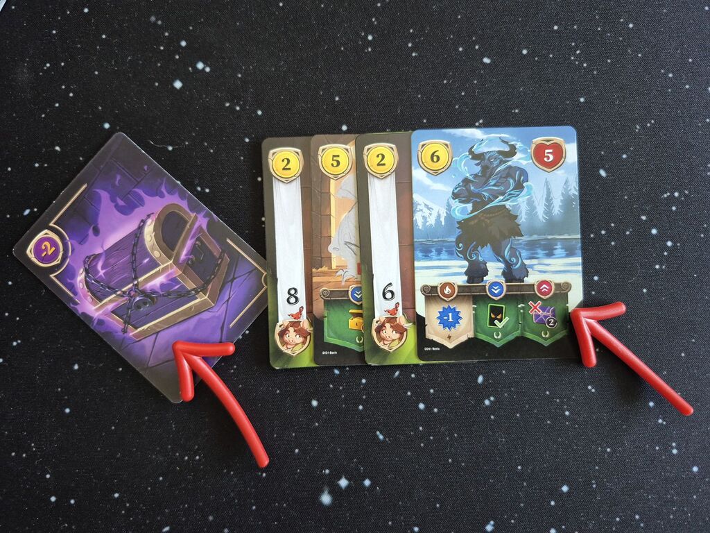 Karten mit Symbolen aus "Porcus".