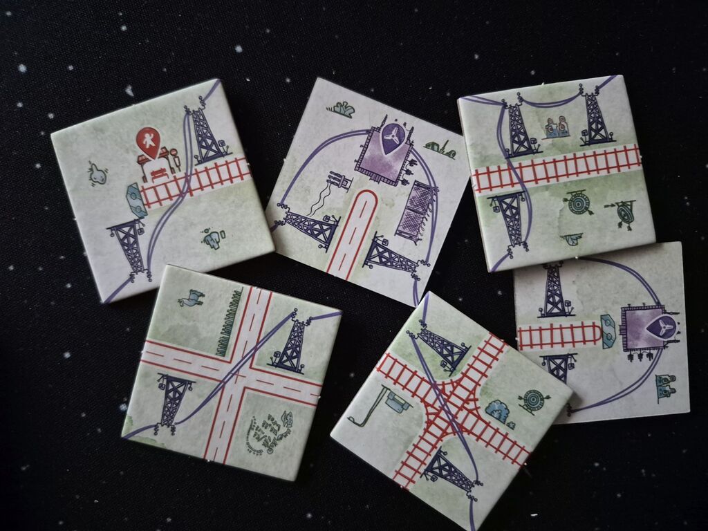 Plättchen aus "Railroad Tiles".