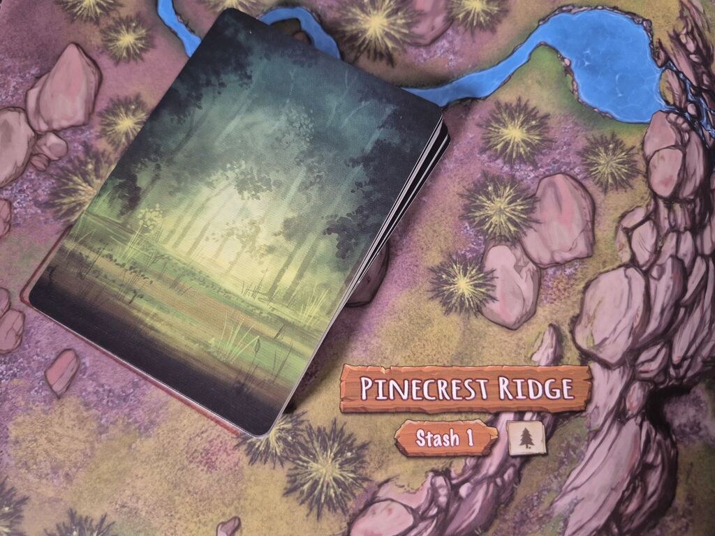 Dritter Kartenstapel auf Spielplan.