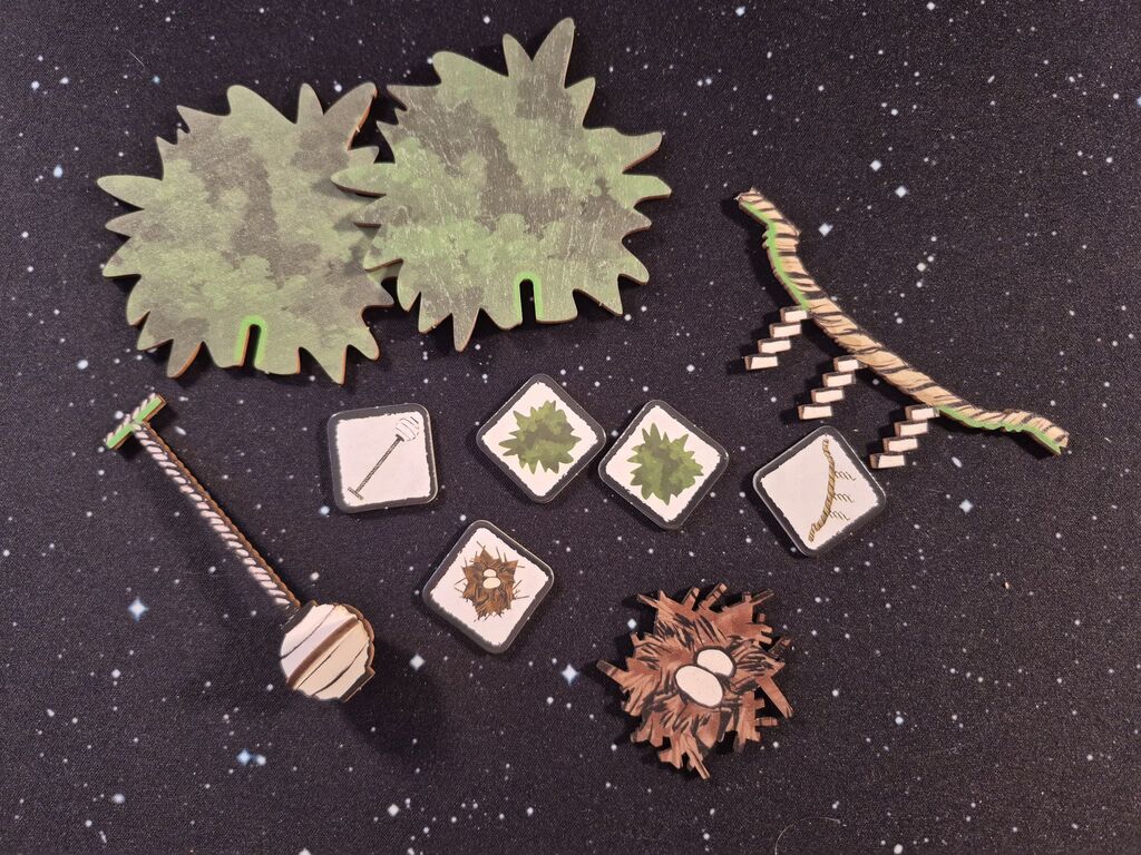 Spielmaterial aus "Tales of Kunugi".