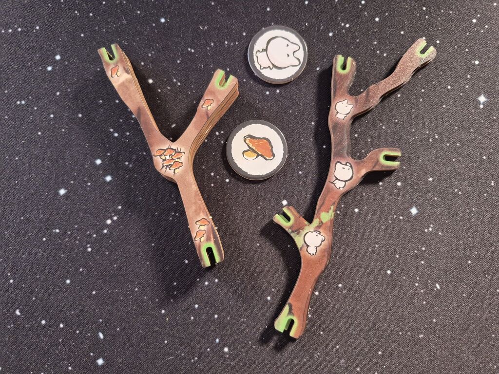 Zweige mit Symbolen.