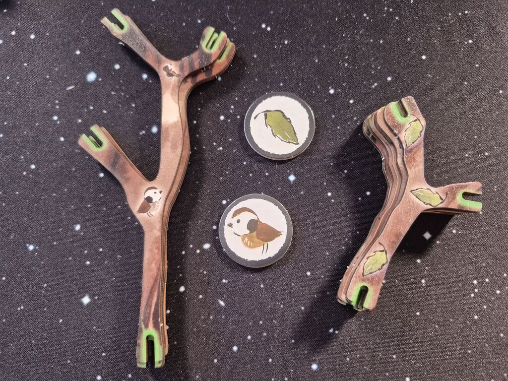 Zweige mit Symbolen.