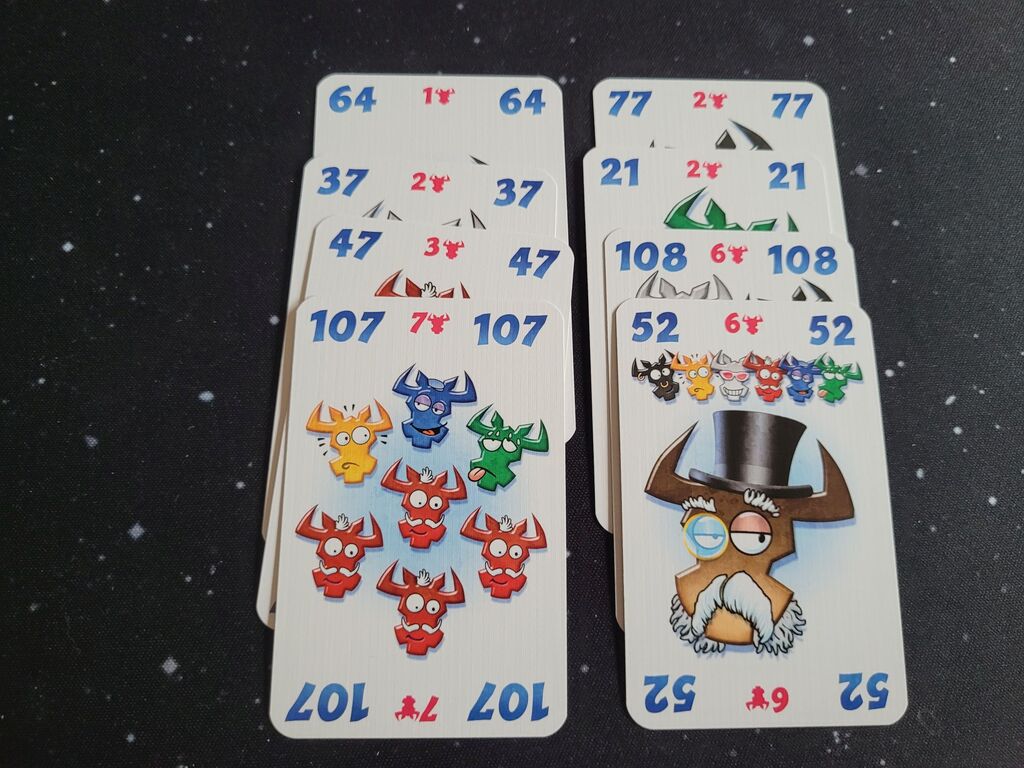 Karten aus "6 nimmt! – Baron Oxx".