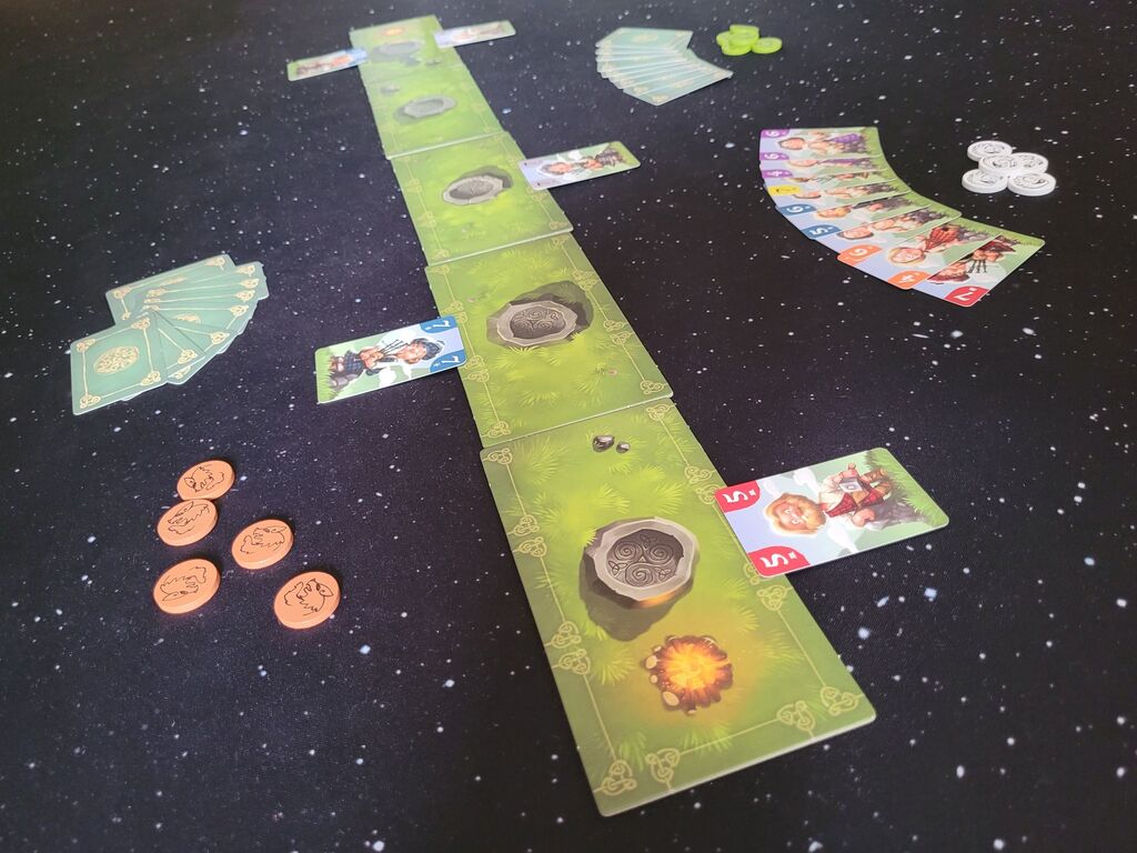 Spielaufbau von "Clans and Glory".