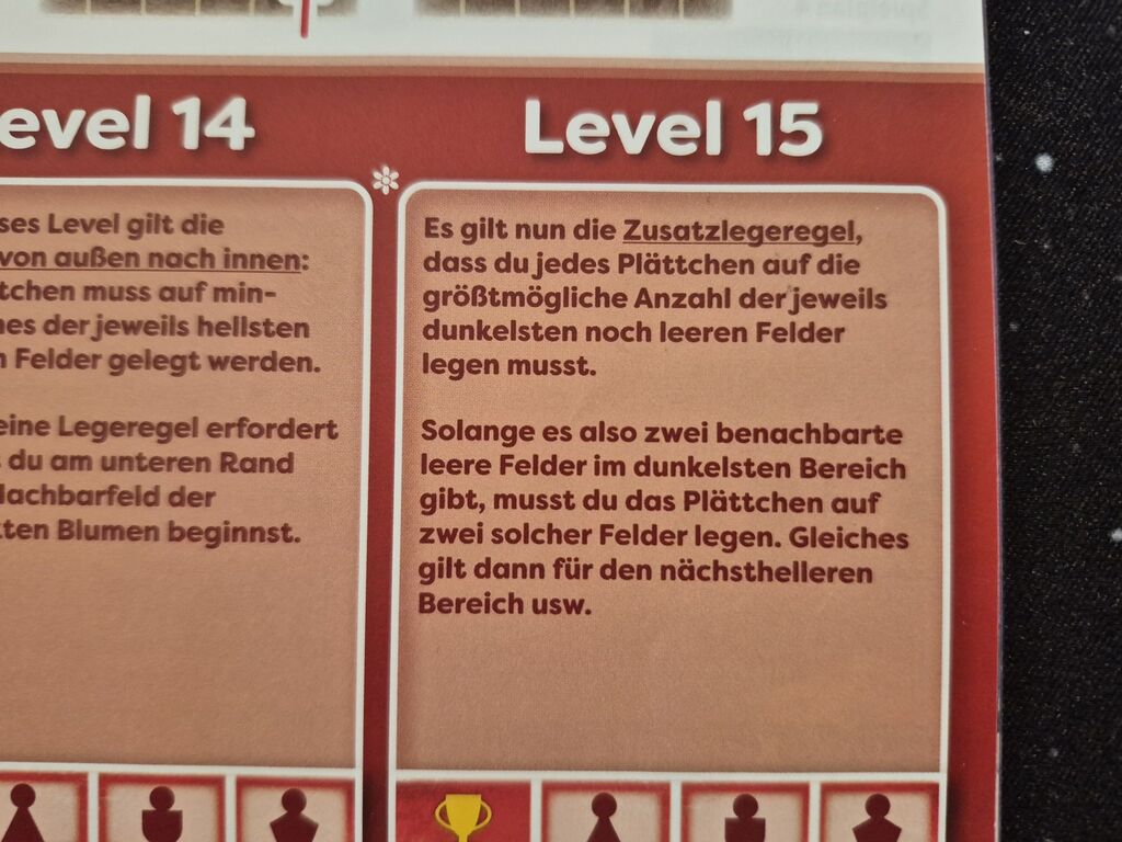 Ausschnitt aus Challenge-Heft mit Text.