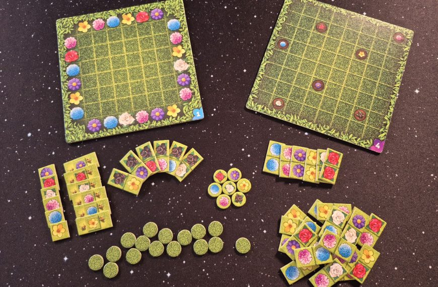 Komplettes Spielmaterial von "For One – Schwarze Rosen".
