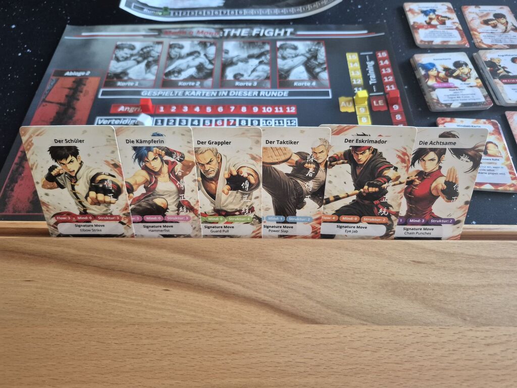Spielmaterial von "Mano a Mano – The Fight".