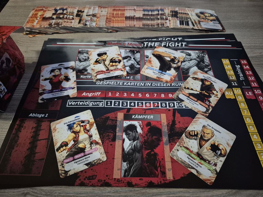 Spielmaterial von "Mano a Mano – The Fight".