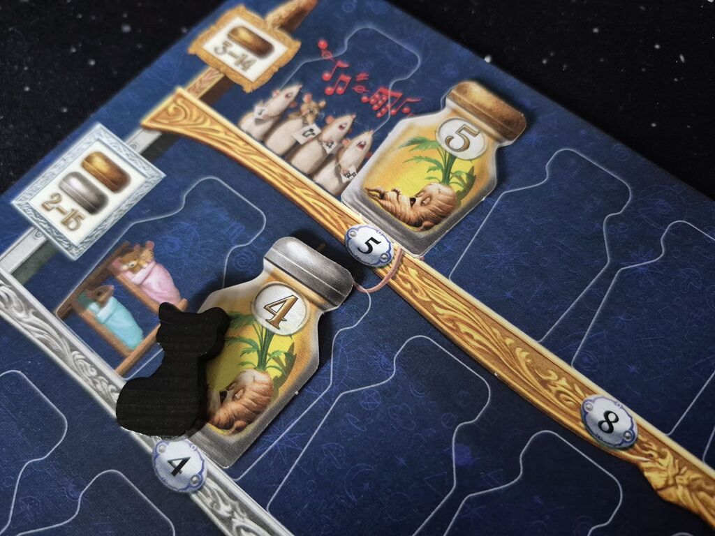 Spielmaterial von "Morty Sorty Magic Shop".
