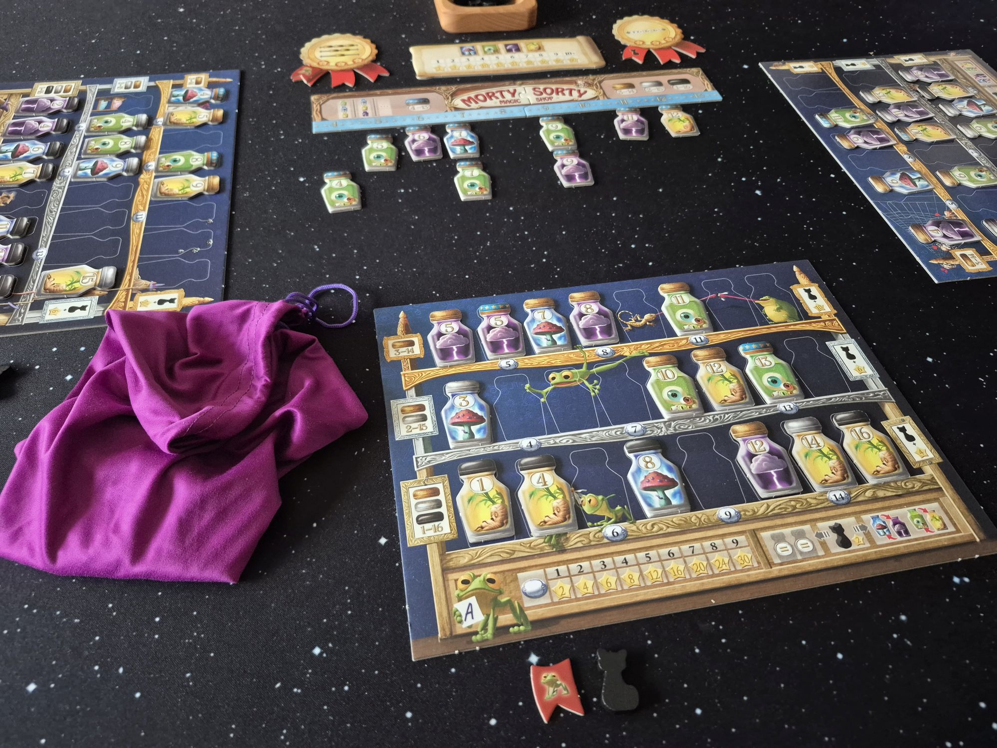 Morty Sorty Magic Shop: Regalregeln für Gläserordnung