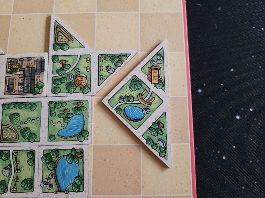 Plättchen liegt falsch auf Spielertableau.
