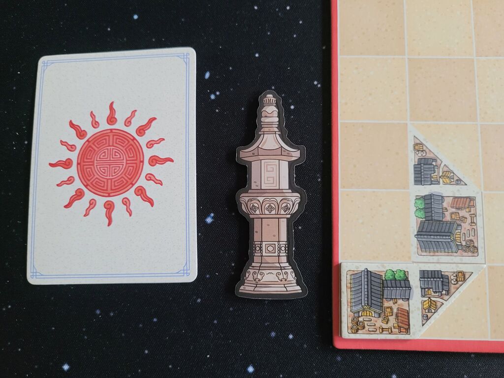 Spielplanausschnitt mit Plättchen.