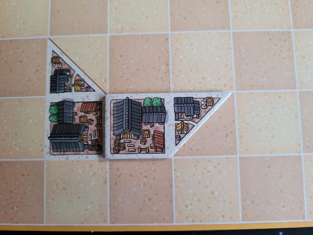 Anderer Spielplan, Plättchen anders angebaut.