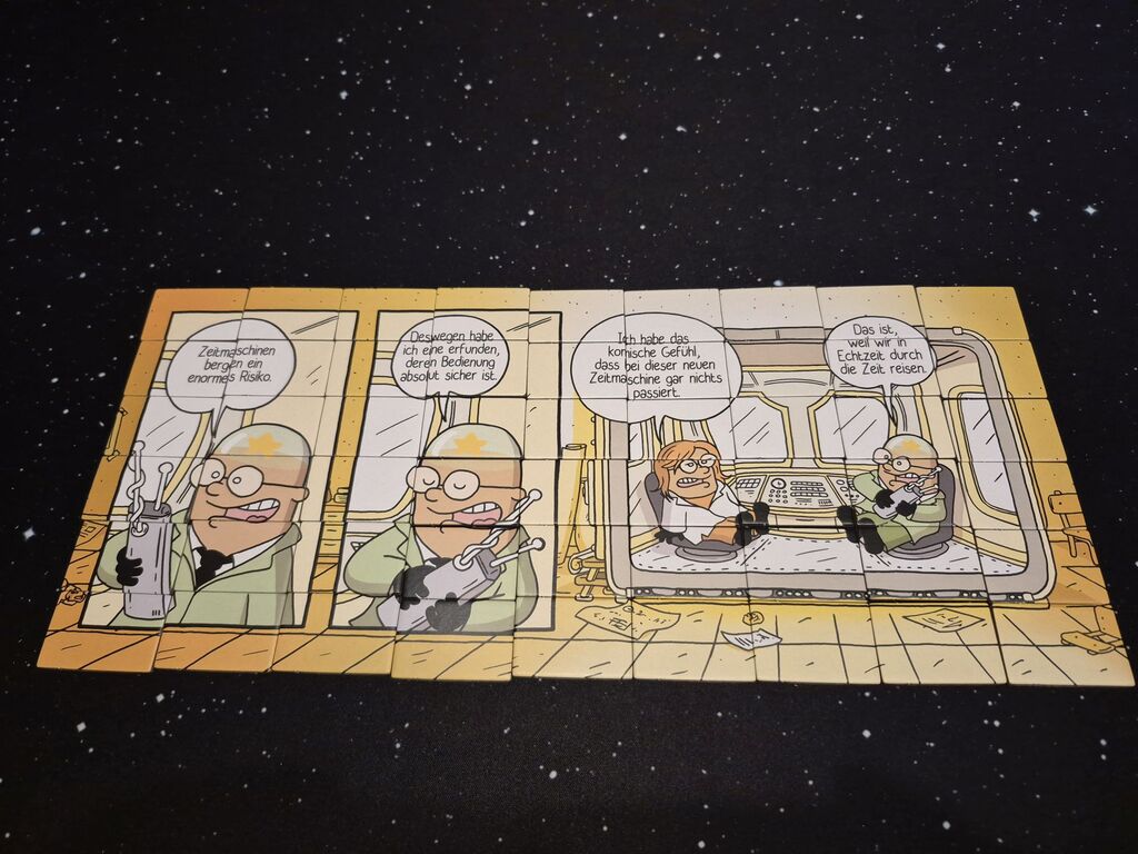 Comic-Rückseite der Auslage von Fall zwei.