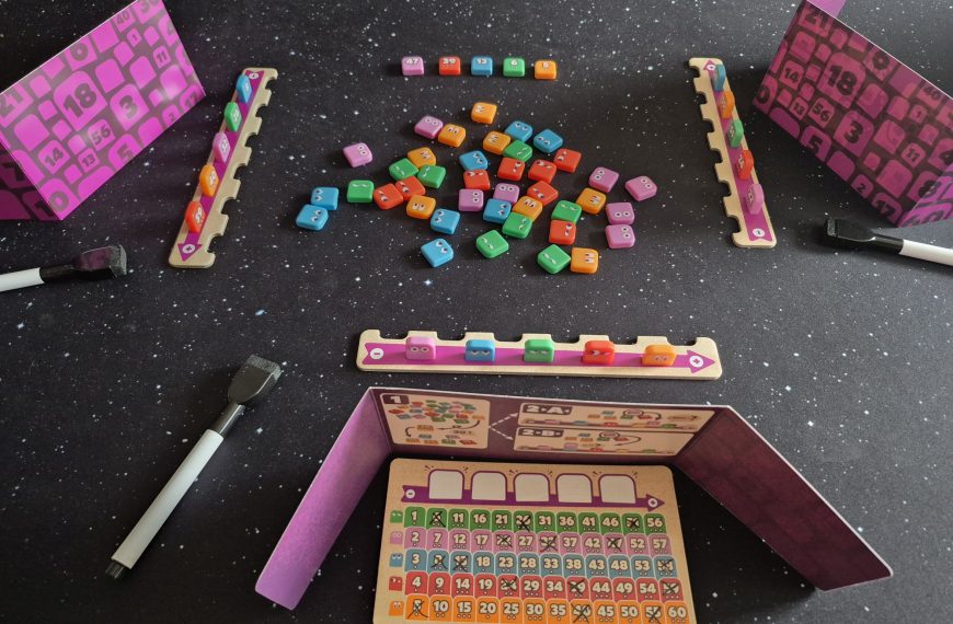 Spielaufbau von "Got Five!".