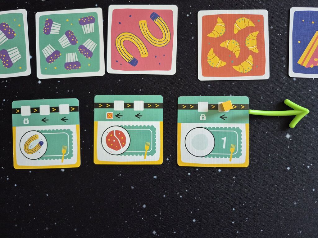 Spielmaterial von "Hands off!".