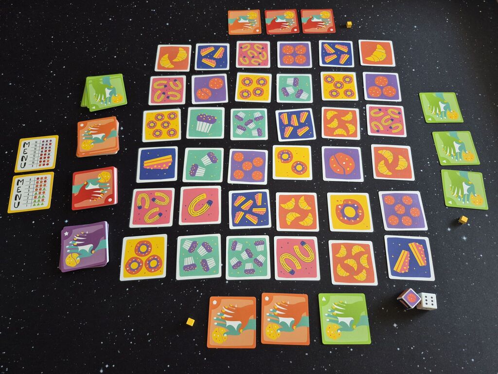 Spielaufbau von "Hands off!".