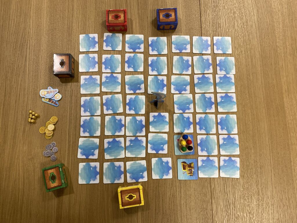 Spielmaterial von "Käpt'n Memo".