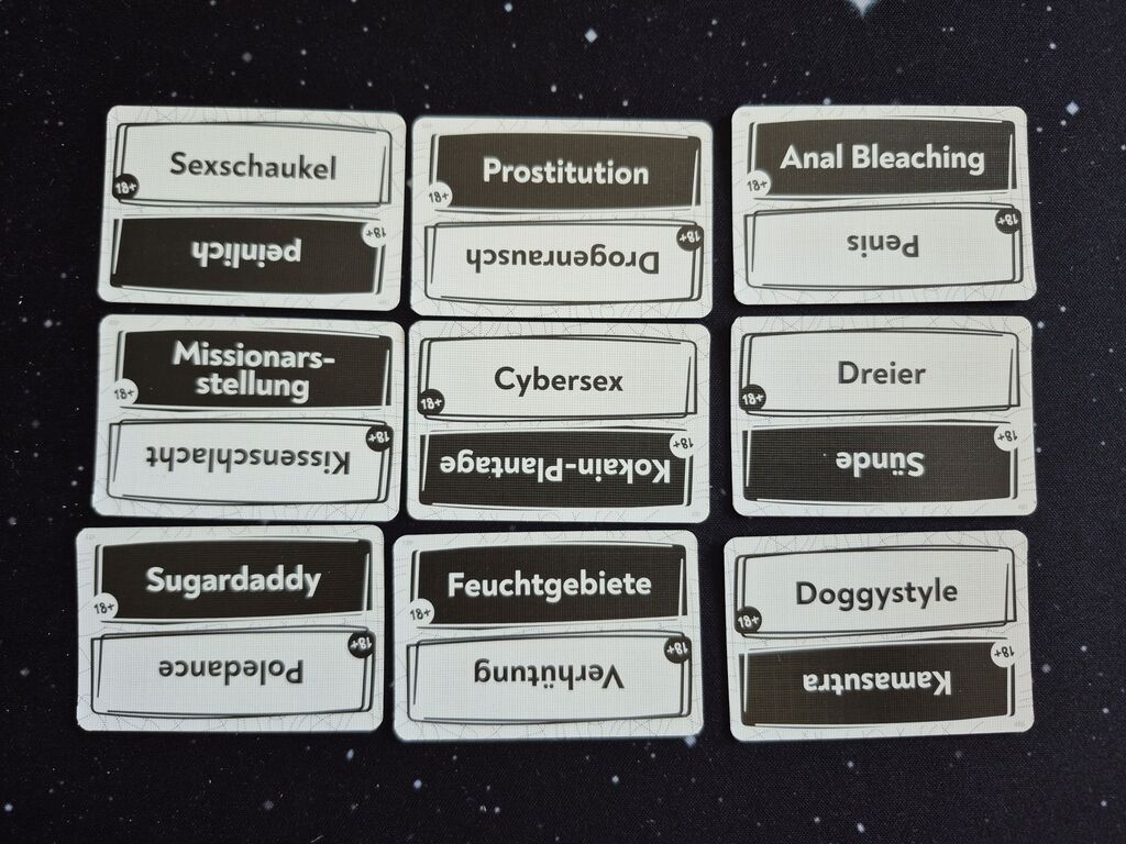 Begriffe aus "Krakel Orakel - Ü18".