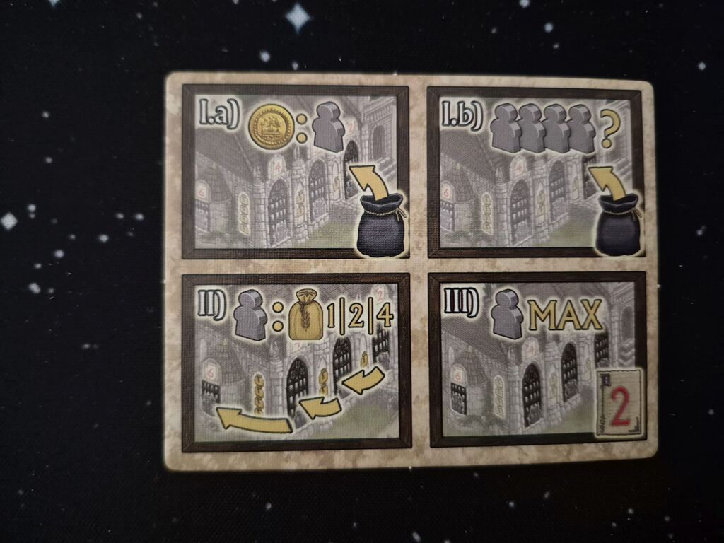 Kleines Tableau aus "Village" mit vielen Symbolen.