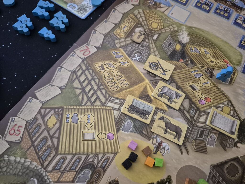 Spielmaterial aus "Village".