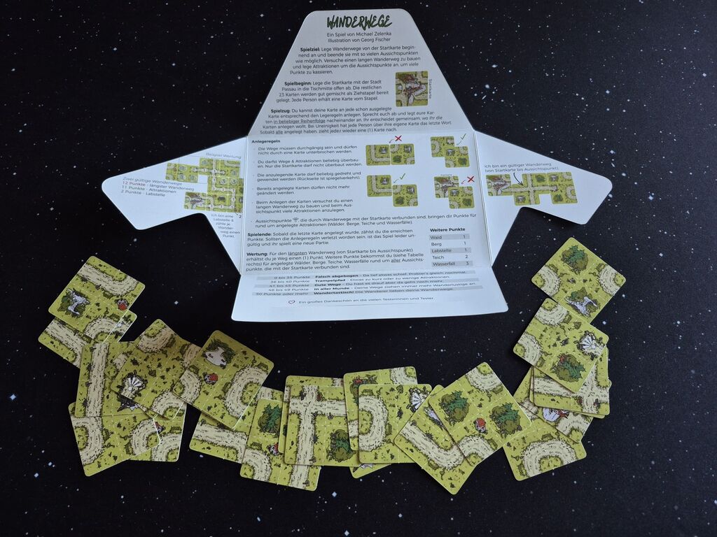 Spielmaterial von "Wanderwege".