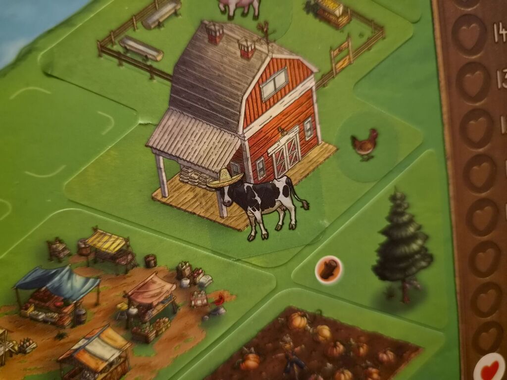 Spielplanausschnitt von "Cozy Stickerville".