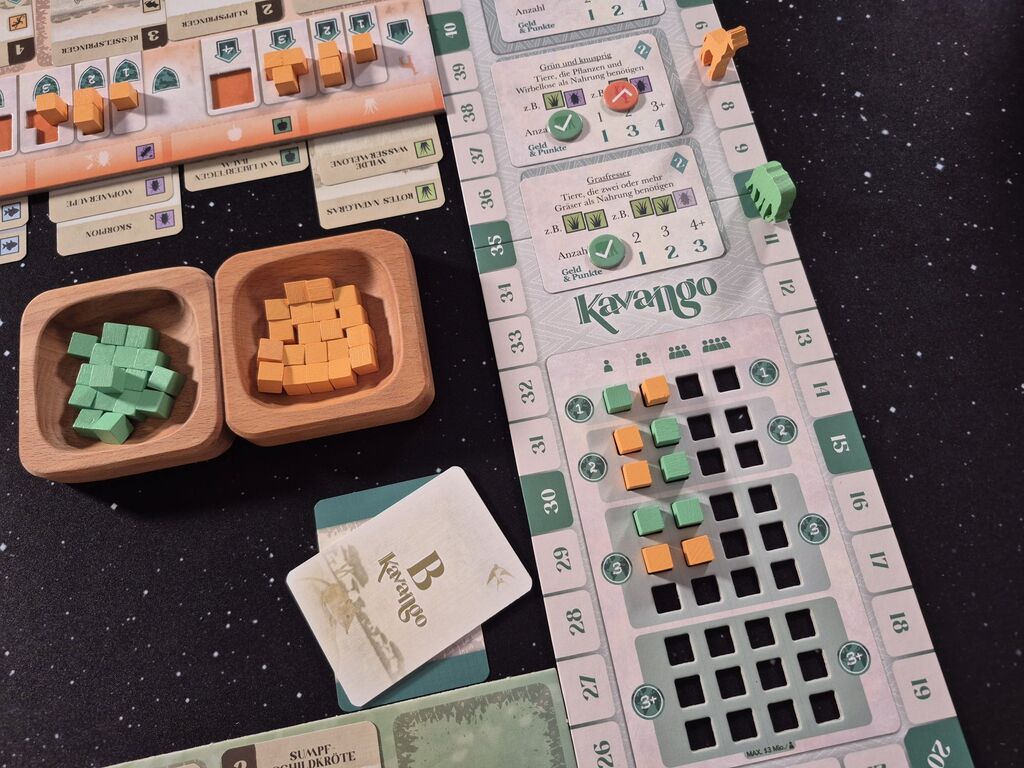 Spielmaterial von "Kavango".