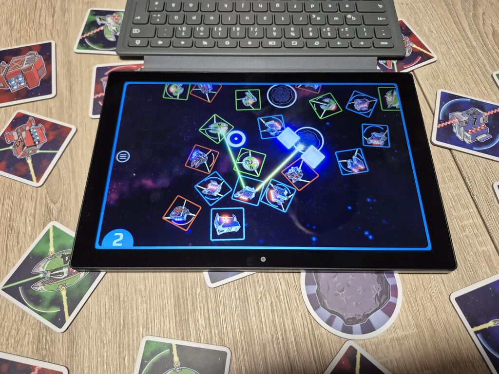 Tablet mit Symbolen.