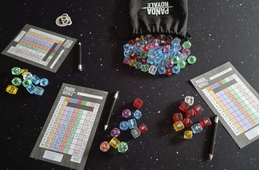 Spielmaterial von "Panda Royale".