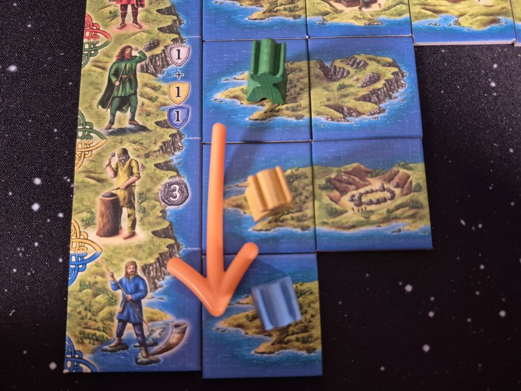 Spielfiguren, Plättchen aus "Wikinger".