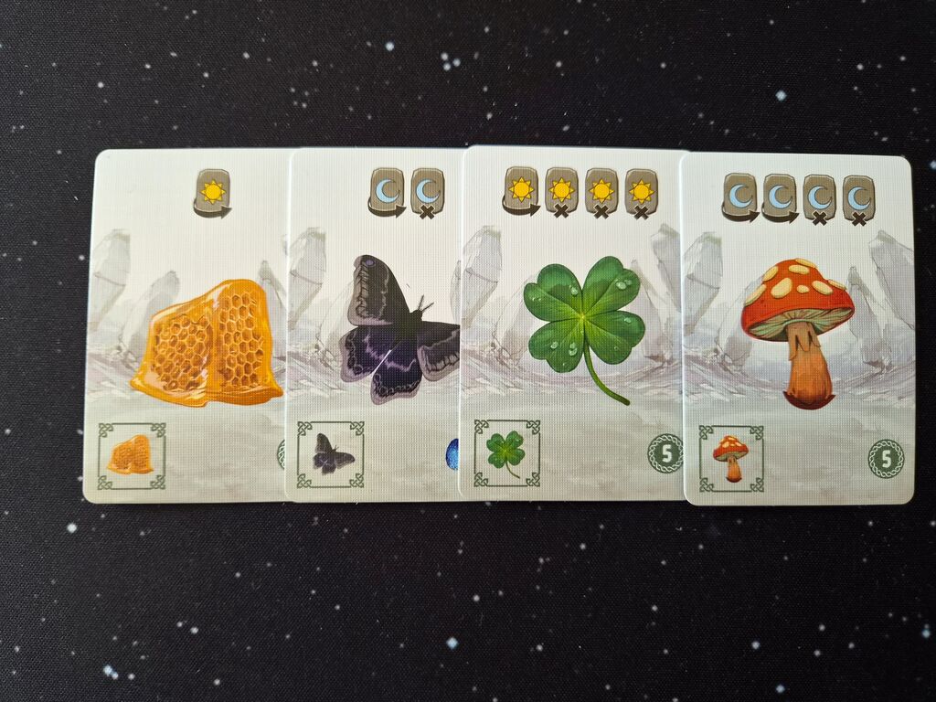 Karten mit Symbolen.
